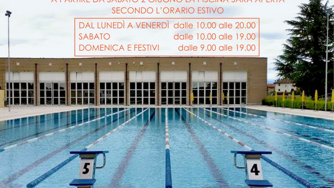 Apertura vasche esterne 2018